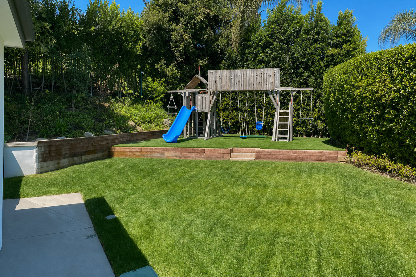 Turf for playgrounds